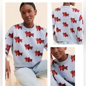Find Me Now Toto Pullover Red Dog Pattern